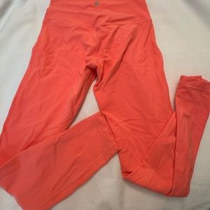 Lululemon align leggings raspberry cream color